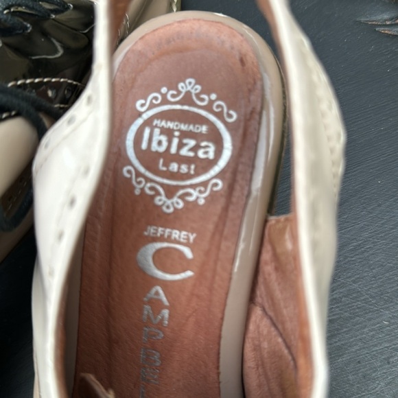 Jeffrey Campbell Berni 2 Color Block Patent Oxford Style Sandals Size 6.5 - Picture 6 of 6